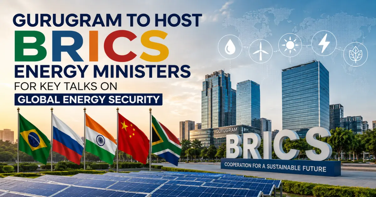 Gurugram to Host BRICS Energy Ministers for Key Talks on Global Energy Security