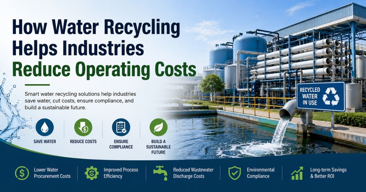 How Water Recycling Helps Industries Reduce Operating Costs