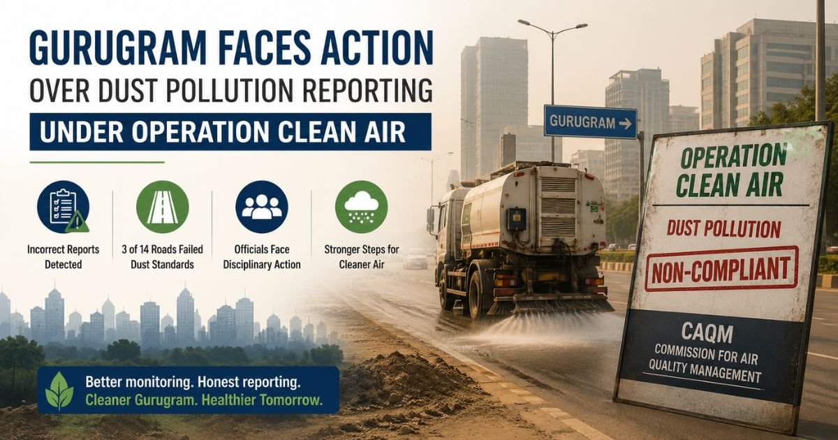 Gurugram Faces CAQM Action Over Dust Pollution Reporting